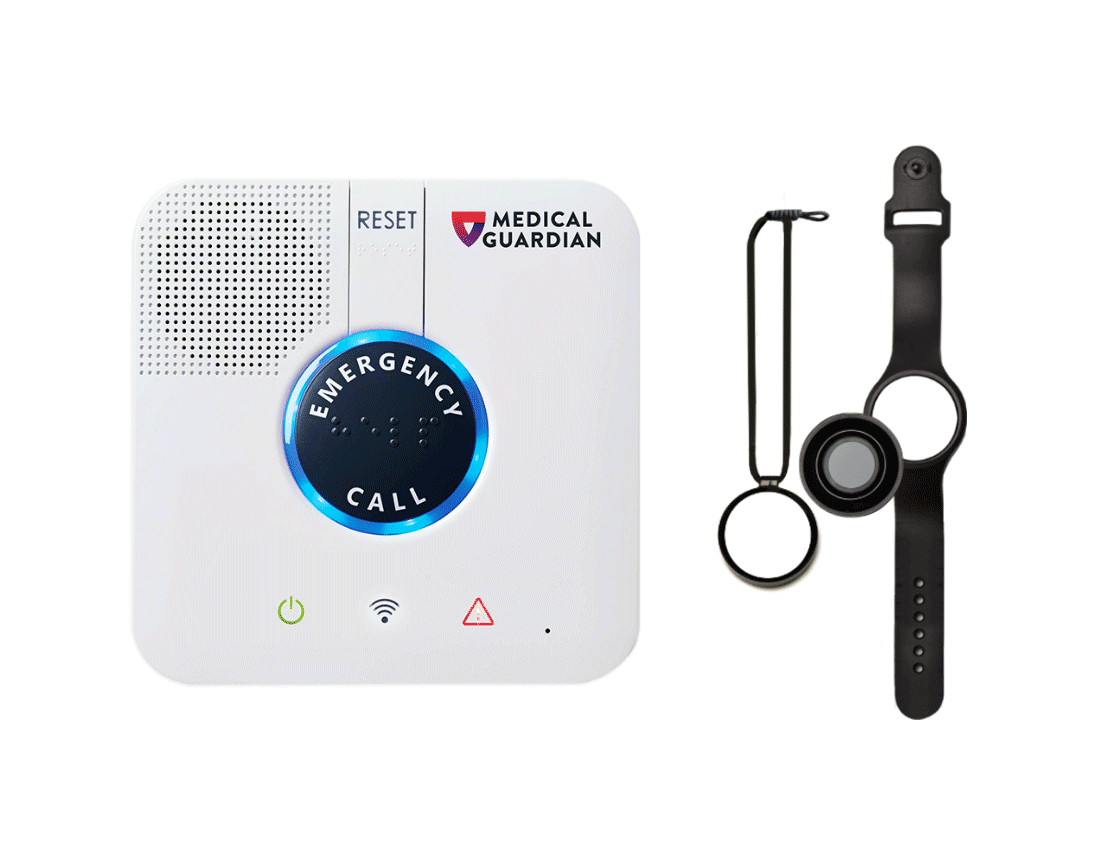 Alert Device With Necklace and Watch Button | Medical Guardian